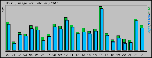 Hourly usage